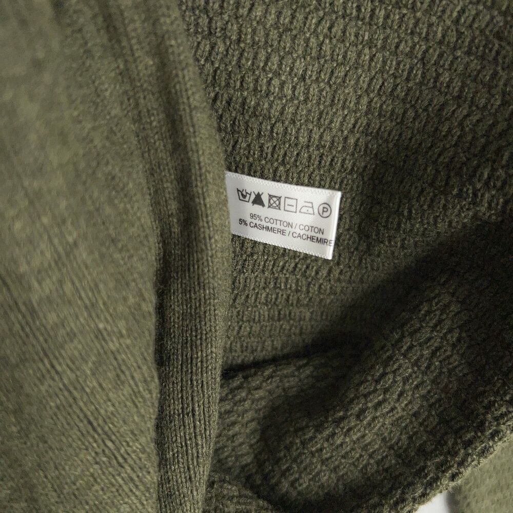 Lisa Todd Sweater Dress Womens Medium Green Black Colorblock Cashmere Twee - Picture 6 of 12